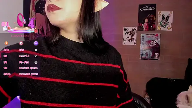 blackfllame from StripChat is Freechat
